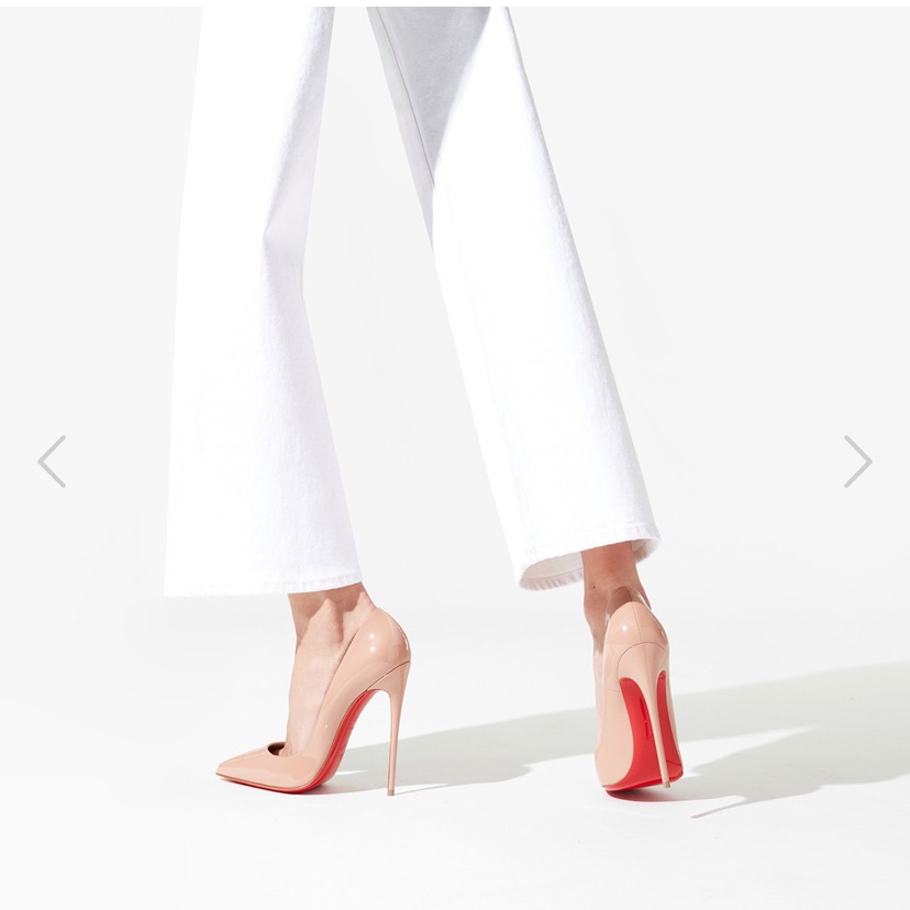 Christian Louboutin Nude Heels With Red Soles